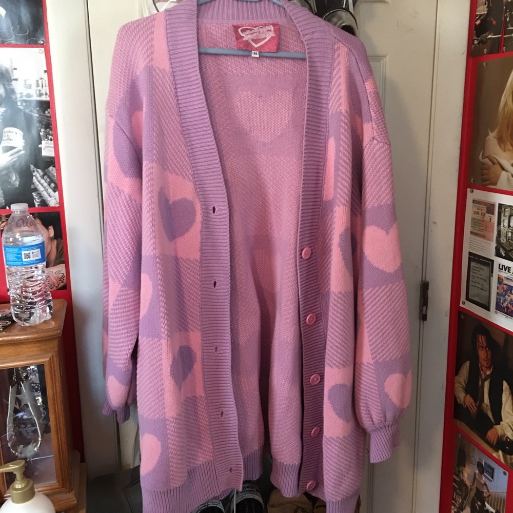 Chrissa Sparkles Oversized Cardigan